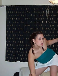 Pictures of a playful amateur prom queen